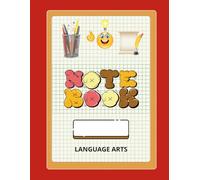 Retro LanguageArts Notebook - College-Ruled Composition Book (8.5×11in,120Pages): 90s grid-paper cover with bubble letters & motivational stickers • Perfect for middle & high school