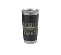 Retro Le Havre Francia Bicchiere termico in acciaio inox doppia parete
