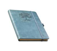Retro Leather Hardcover Diary, Leather Journal, Dotted Journal, Luxury Leathers Bound Planner for School Work and Tracking, Durable Writing Journals for Business Trip and Office Use