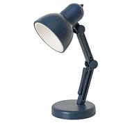 Retro LED Desk |Lamp Adjustable Eye-caring Desk Lamp | Flexible Folding LED Reading Light, Table, Bedside, Battery Powered (Blue)
