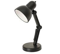 Retro LED Desk |Lamp Adjustable Eye-caring Desk Lamp | Flexible Folding LED Reading Light, Table, Bedside, Battery Powered (black)