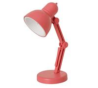 Retro LED Desk |Lamp Adjustable Eye-caring Desk Lamp | Flexible Folding LED Reading Light, Table, Bedside, Battery Powered (Hot Pink)