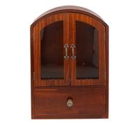 Retro Legno Sto Cabinet per Trucco & Statery Robusto Desktop con s Doors & Der Versatile Home Office Sto Solut