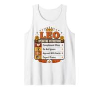 Retro Leo Oroscopo Divertente personalità Tratti Segno di Fuoco Canotta