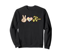 Retro Leopard Peace Heart Karma Boho Spiritual Felpa