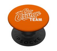 Retro LET'S GO ORANGE TEAM Varsity War Game Day Spirit Week PopSockets PopGrip Adesivo