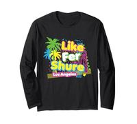 Retro Like for Sure Los Angeles Impressionante Grafica Anni '80 Maglia a Manica