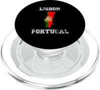 Retro Lisbona Portogallo Distressed Bandiera Portogallo PopSockets PopGrip per MagSafe