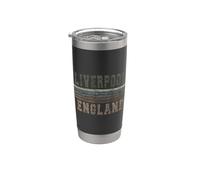 Retro Liverpool Inghilterra Bicchiere termico in acciaio inox doppia parete