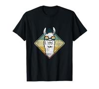 Retro Llama - Lama Alpaca Maglietta