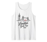 Retro Londra Ragazze Viaggio 2026 Vacay Best Ever Vacation Canotta