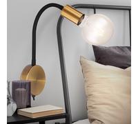 Retrò Luce Nero Lampada da Parete Oro Vintage Ospiti Camera Faretto Mobile [EEK: Non valutato]