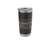 Retro Lucerna Svizzera Bicchiere termico in acciaio inox doppia parete