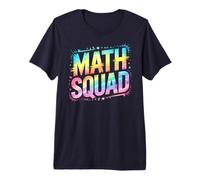 Retro Math Squad I Teach Counting Crew Teacher Think Geek Maglietta Premium
