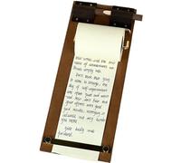 Retro Memo Pad Board Clip può strappare foglietti appiccicosi, carta antiaderente, piccolo menu in legno ordine blocco note scritto a mano
