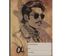 Retro Men Notebook - Alpha Edition | Matte Brown Cover | 8.5” x 11” College Ruled| 110 pages: A vintage notebook featuring bold black sketch art of ... for journaling, note-taking, or gifting.