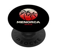 Retro Menorca Spagna Mediterraneo Tramonto Indossare PopSockets PopGrip Adesivo