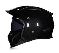 Retrò Metà Aperto Faccia Casco del Motociclo con Fibbia Sgancio Rapido, Vintage Jet Casco da Scooter ECE/DOT Omologato per Donna Uomo Chopper Piloto Cruiser, L=57-58cm,Style2