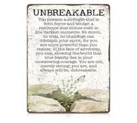 Retro Metal Sign You Are Strong Enough Wall Decor Gift 12x8 Inch