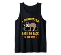 Retro Mi Sono Laureato Posso Tornare a Letto Ora Laurea Bradipo Canotta