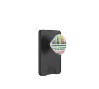 Retro Miami Beach Vibes con palme e Art Deco sotto il sole PopSockets PopWallet per MagSafe