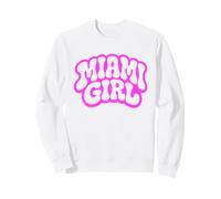 Retro Miami Girl Cute Orgoglioso Home City Felpa