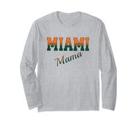 Retro Miami Mama Vintage Design Classic Cute Miami Mama Maglia a Manica
