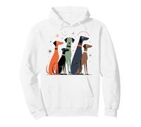 Retro Mid-Century, Cani Moderni, età atomica, Stile Anni '50 e '60 Felpa con Cappuccio