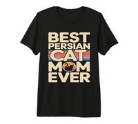 Retro Miglior Persiano Gatto Mamma di Sempre Maglietta Premium