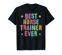 Retro Migliore Allenatore di Cavalli MAI Equestrian Vibes Horseback Mom Maglietta