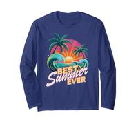Retro Migliore Estate MAI Viaggio di Vacanza Surf Che Succede Spiagge Maglia a Manica