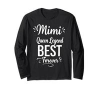 Retro Mimi Best Queen Legend Forever - Orgoglioso Mimi Nonna Maglia a Manica