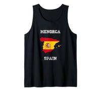 Retro Minorca Spagna Distressed Bandiera Spagna Canotta