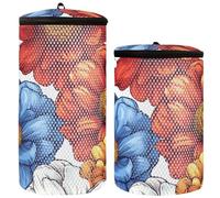 Retro Modello Daisy Dahlia Bianco Scarpe Borse Per Lavatrice Sneaker Bag Per Lavatrice 2 Pz Mesh Shoe Bag Sacchetto di Pulizia Della Scarpe Per La Lavatrice, Retro, motivo: margherita, dalia, bianco,