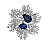 Retro Moderna Spilla Di Cristallo Per Le Donne Lusso Strass Barocco Design Multi Purpose Leggero Moda Accessorio Luce Gioielli Di Lusso Pin Per Le Donne, 6.2cm, come descritto