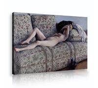 Retro Moderna Tela di Arte Della Parete Gustave Caillebotte Stile Donna Su Un Divano Poster Di Arte Della Parete Per Soggiorno Camera Da Letto Ufficio Elegante Home Decor 50x70cm Innerframe