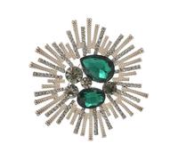 Retro Moderno Cristallo Spilla Per Le Donne Lusso Strass Barocco Design Multiuso Leggero Accessorio Moda Elegante Luce Lusso Spilla Gioielli