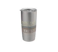 Retrò Moline Illinois Bicchiere termico in acciaio inox doppia parete