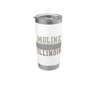 Retrò Moline Illinois Bicchiere termico in acciaio inox doppia parete
