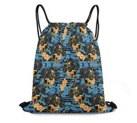 Retro Mon-Ster Truck Sacca con Cordoncino Unisex Borsa Coulisse Stringa Zaino con Cordone per Shopping Vacanze Uomo 36X42Cm