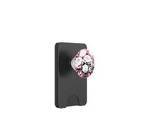 Retro Monocromatico Peonia Giardino Vintage Eleganza Forme Mania PopSockets PopWallet per MagSafe