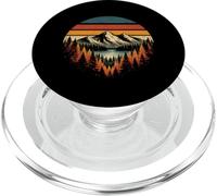 Retro Montagne Foresta Campeggio Escursioni Natura All'aperto PopSockets PopGrip per MagSafe