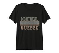 retrò Montréal Quebec Canada Maglietta Premium