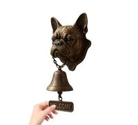 Retro-Mops-Türbell-Robust Cast Iron Bell, Classic Vintage Dinnerbell | Mopop di decorazioni con Un Supporto Murale, Campana di Metallo per il Cortile d'ingresso del Balcone o Casa del Giardino