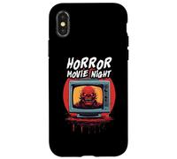 Retrò Mostro Vintage Halloween 80s Horror Film Notte Custodia per iPhone X/XS