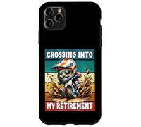 Retro Motocross Dad Gnome Crossing Into My Retirement Custodia per iPhone 11 Pro Max