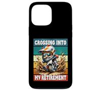 Retro Motocross Dad Gnome Crossing Into My Retirement Custodia per iPhone 13 Pro Max