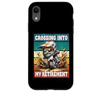 Retro Motocross Dad Gnome Crossing Into My Retirement Custodia per iPhone XR