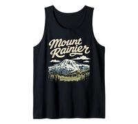 Retro Mount Rainier National Park Vintage Style 80s PNW Canotta
