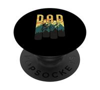 Retro Mountain Bike Papà MTB Ciclismo Avventura PopSockets PopGrip Adesivo